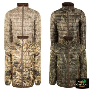 DRAKE WATERFOWL LST DOUBLE DOWN HYBRID LINER LAYERING JACKET FULL ZIP CAMO COAT - Picture 1 of 7