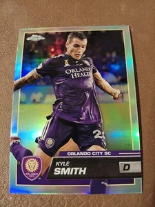 2023 KYLE SMITH TOPPS CHROME MLS SOCCER REFRACTOR CARD #104 ORLANDO CITY SC - Picture 1 of 2