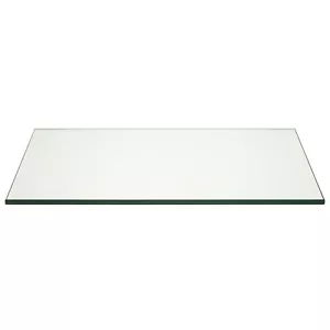 Pro Safe Glass 17" x 20" Rectangle Glass Table Top 3/8" Thick Flat Polish Edge - Picture 1 of 2