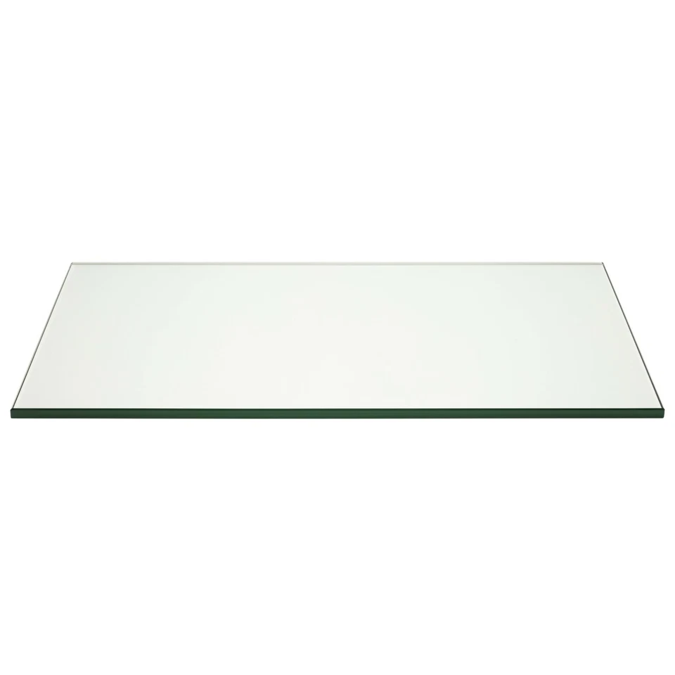 Pro Safe Glass 17" x 20" Rectangle Glass Table Top 3/8" Thick Flat Polish Edge - Image 1 of 2