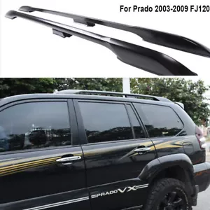 Baca de techo negra para Toyota Prado FJ120 2003-2009 portaequipajes portaequipajes - Imagen 1 de 10