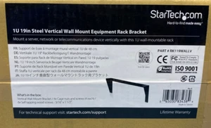 StarTech RK119WALLV 1U 19in Steel Vertical Wall Mount Equipment Rack - Picture 1 of 2