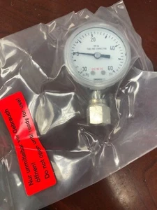 WIKA INDUSTRIAL 60 PSI PRESSURE GAUGE 316 SS STAINLESS STEEL SAFETY GLASS - Picture 1 of 1