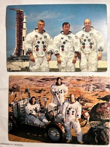 Zwei alte Apollo's 10 und 16 Astronauten Postkarten; exc. bis sehr guter Zustand, f/s - Bild 1 von 2