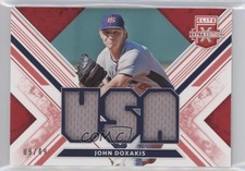 2019 Panini Elite Extra Edition USA National Team Materials Red /49 John Doxakis