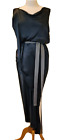 Vivienne Westwood black satin draped Vian Dress Size 46 14 New with Tags