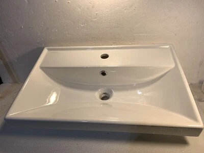 Scarabeo 3001, empotrado o montado en la pared / - tapa de cerámica blanca. Agujero único. Nuevo Foto 1 de 4