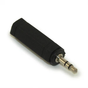 1/4inch Stereo TRS Jack (Female) to 3.5mm Stereo Plug (Male) Adapter - Picture 1 of 2