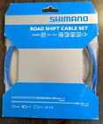 Shimano MTB Bike Shift Cable/Derailleur Set Blue Housing Stainless OT-SP41