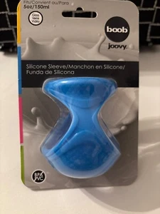 Joovy Boob Silicone Bottle Sleeve 5 Ounce Blue Baby - Picture 1 of 2