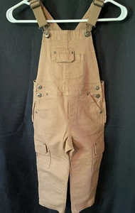Duluth Trading Overalls Youth Size 5 Kids Brown Canvas Heirloom Gardening Bib - Picture 1 of 12