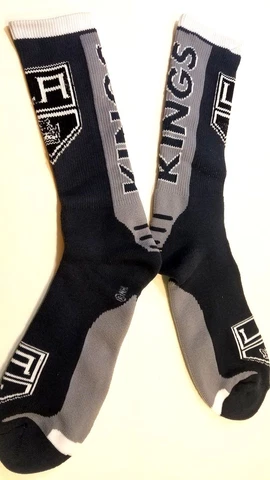 Los Angeles Kings  Jump Key Curve Socks Large LG Mens Will sell out Cover