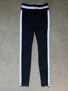 Athleta Girl Size S/7 Black & White Finish Line Tight Leggings - Picture 1 of 6