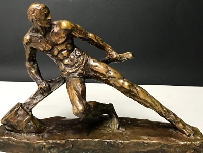 Sculpture signé LE FAGUAYS bronze LE VERRIER ART DECO vintage antique 1 - Photo 1/4