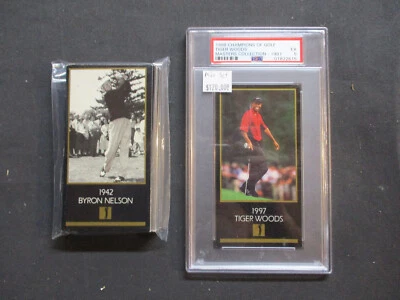 1998 Champions Of Golf Complete Set Masters Collection with Tiger Woods PSA 5 EX - Image 1 of 3