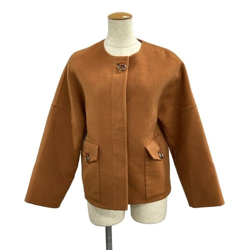 HERMÈS Hermes Cappotto Corto Cashmere 3E0109Dz Donna Taglia 34 Xs