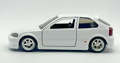 JADA JDM Tuners 1997 HONDA CIVIC TYPE R Japan Spec White 1:32 DIECAST  5" No Box - Image 1 of 4