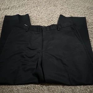 Dockers D2 schwarze Anzughose für Herren 36 x 29 mittlerer Bund gerades Bein normale Passform Hosen - Bild 1 von 4