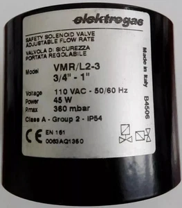Elektrogas VMR/L2-3 110V 360 MBAR BOBINA PER ELETTROVALVOLA GAS VMRL2-3 - Foto 1 di 1