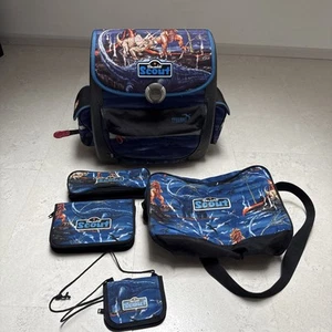 Scout Schulranzen Dinosaurier Mit Mäppchen, Geldbeutel, Sporttasche. Federtasche - Bild 1 von 21