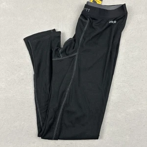 Carhartt Pants Men Large Regular Black Solid Force Base Layer Midweight Waffle L - Picture 1 of 9