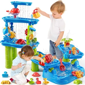 Wassertisch für Kinder 3 4 5 6 7 Jahre - Wasserspielset für Kleinkinder 3-5, Wasser - Bild 1 von 12