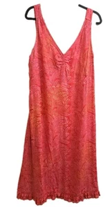 Vestido sin mangas hawaiano vintage NTCO Nomadic Traders para mujer XL Beachy Resort floral - Imagen 1 de 6