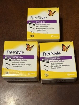Tiras reactivas de glucosa en sangre FreeStyle InsuLinx, 100 unidades CADUCIDAD 31/12/26 Foto 1 de 4