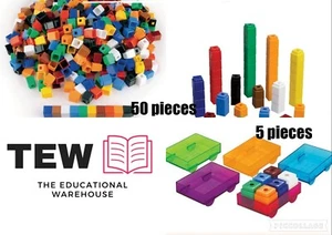 Unifix Simfit Cubes 50p plus Place Value Cars 5p Maths Teacher Resource Learning - Picture 1 of 4