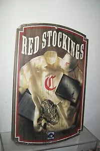 CINCINNATI RED STOCKINGS BASEBALL TEAM WALL PLAQUE - Picture 1 of 3