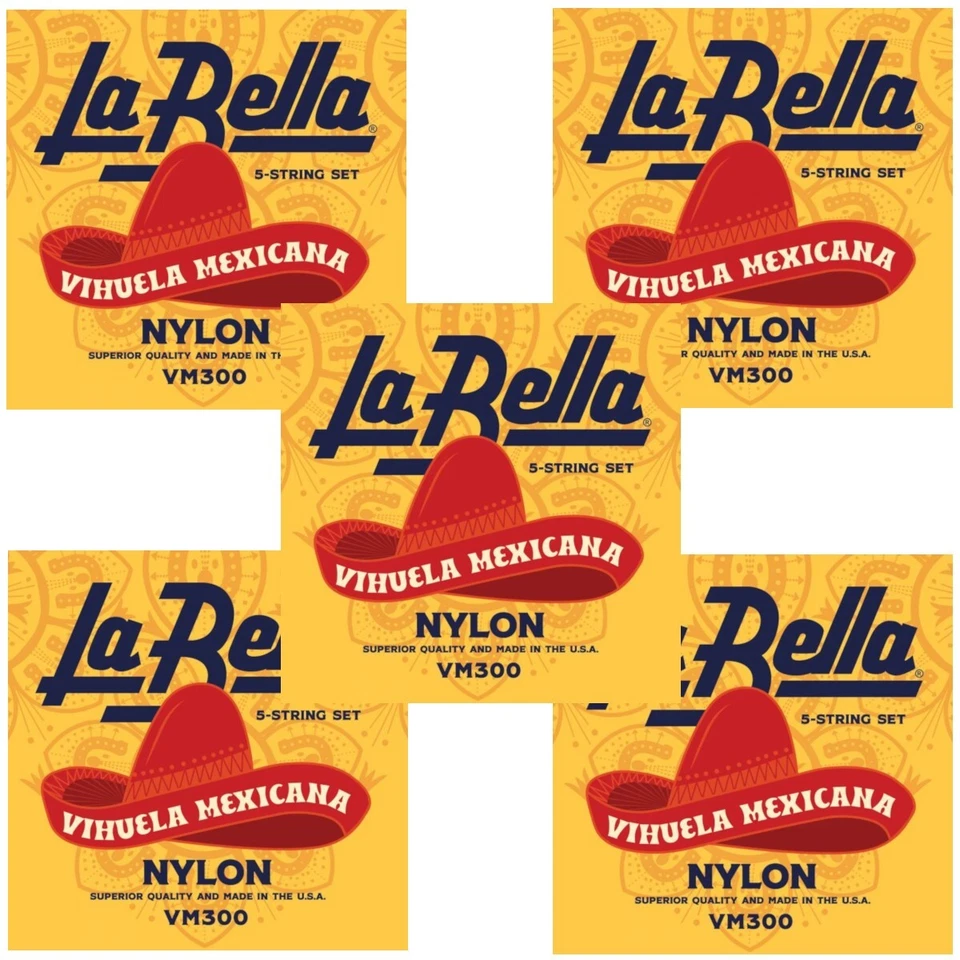 5 juegos de cuerdas para guitarra La Bella Vihuela De México VM300 Foto 1 de 4