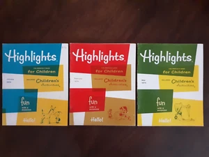 (3) Highlights-Monthly Book for Children - Jan, Feb, May, 1974 - Many Activities - Picture 1 of 12