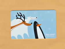 Collectible Walmart Gift Card - Reindeer, Polar Bear, Penguin - No Value VL5357