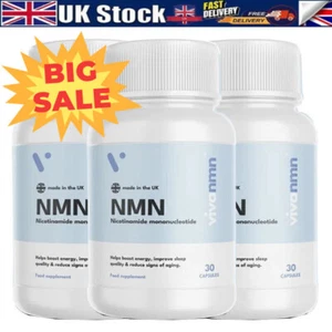 Vivanmn Pure NMN | 500mg Capsules Boosted Energy, Enhanced Sleep 30 CAPSULES UK~ - Picture 1 of 16
