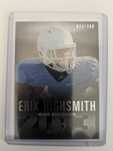 Reflector Press Pass 2013/299 Erik Highsmith RC #17 North Carolina tacones alquitrán 🏈 - Imagen 1 de 2