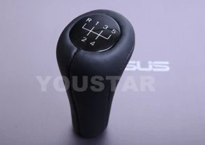 UK SALES for BMW 1 3 5 Z X Series Weighted GENUINE LEATHER 5 Speed M/T Gear Knob - Picture 1 of 9