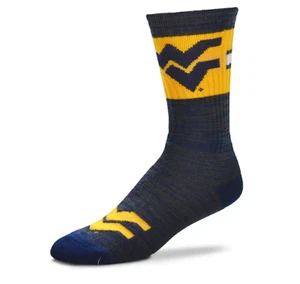 West Virginia Mountaineers Navy RMC First String Deuce Crew Socks - Picture 1 of 1