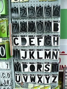Vinyl Numbers & Letters, Matte Black 3" Self-Adhesive  (Price Per Number/Letter) - Picture 1 of 7