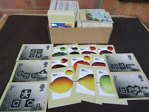 GREAT BRITAIN - COLLECTION OF 100s MODERN PHQ CARDS ALL WITH MINT STAMPS AFFIXED
