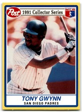 1991 POST CEREAL COLLECTORS SERIES TONY GWYNN SAN DIEGO PADRES #10