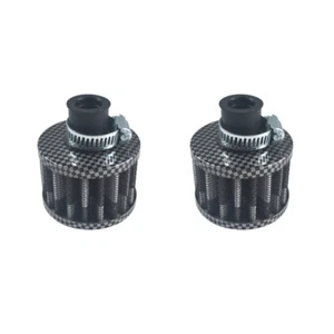 2 PIEZAS 12mm Mini Rojo Universal Cono Limpieza en Frío Filtro de Admisión de Aire Ventilación Respirador - Imagen 1 de 6