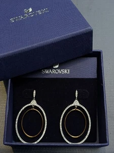 Swarovski Rose Gold Toned Drop Earrings *Preloved* - Picture 1 of 5