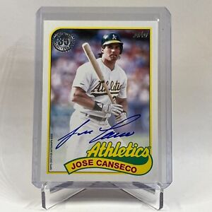 2024 Topps Series 1 Jose Canseco 1989 35th Anniversary On-Card Auto Athletics