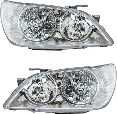 2001-2005 Factory Chrome OE Headlight Assembly Pair for Lexus IS300 Left+Right - Image 1 of 4
