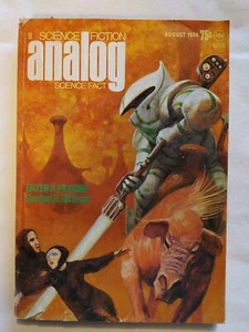 1974 August, Analog Sci-Fi/Fact Magazine, Enter A Pilgrim (MH413) - Foto 1 di 4