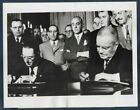 Presidents Juan Peron Of Argentina & Carlos Ibanez Of Chile 1953 Vtg Photo Y71
