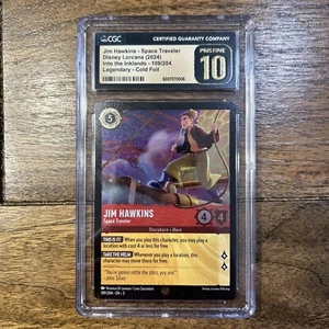 Disney Lorcana Into The Inklands Jim Hawkins 109 Legendary Foil. CGC Pristine 10 - Picture 1 of 2
