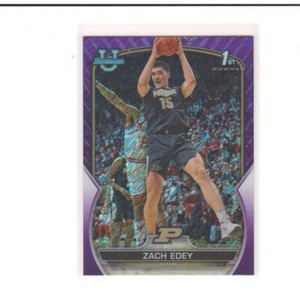 2022-23 Bowman Chrome University Shimmer Refractors #79 Zach Edey