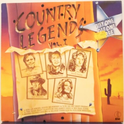 COUNTRY LEGENDS VOL. I - VARIOUS - Vinyl LP - K-tel - 1982 - VG (1693) - Image 1 of 4