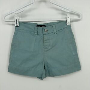 Ralph Lauren Boys Green Chino Shorts Flat Front Size 8